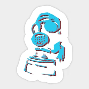 Colour Graphic Gasmask Sticker